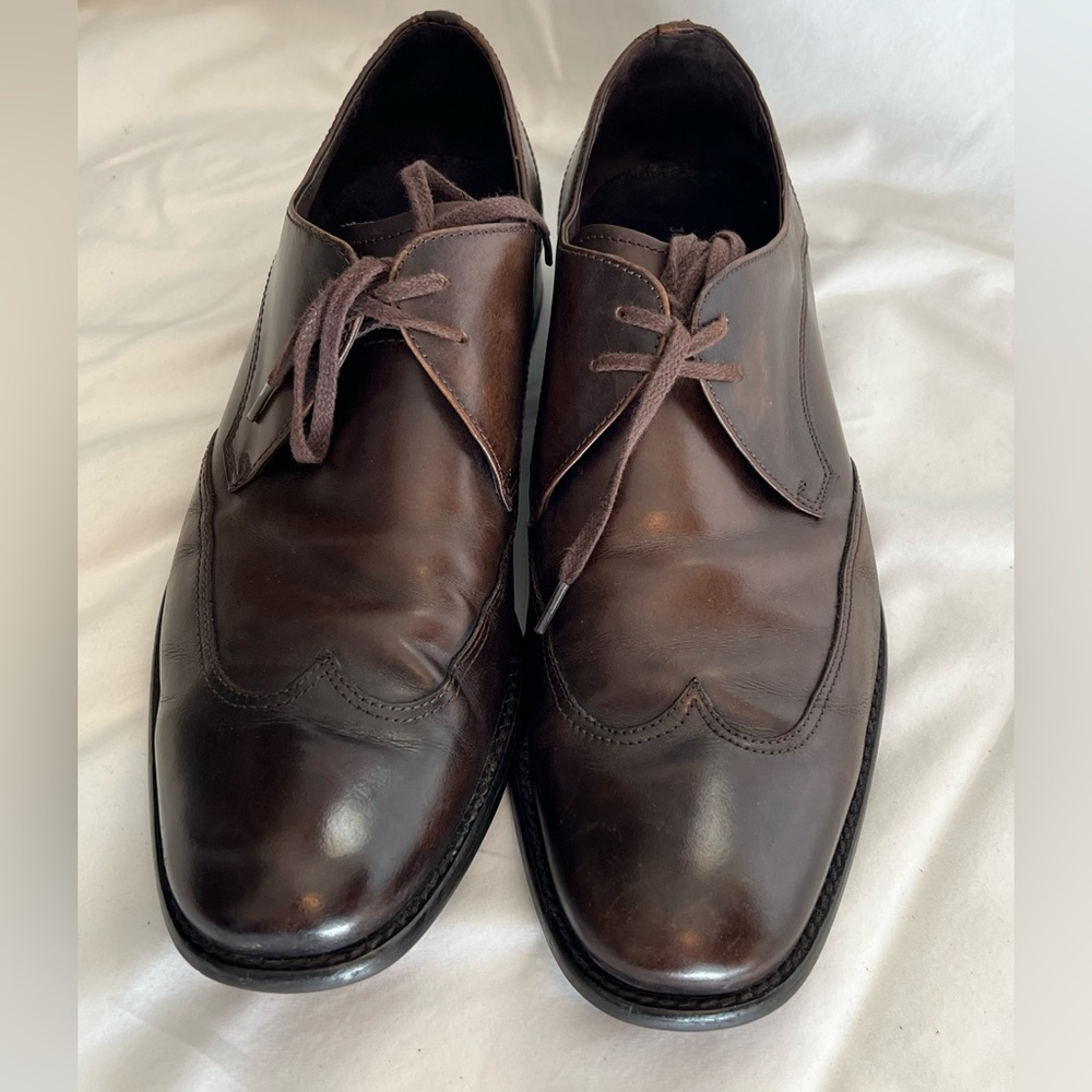 John Varvatos Star USA Wingtip Brown Oxford Size: 12